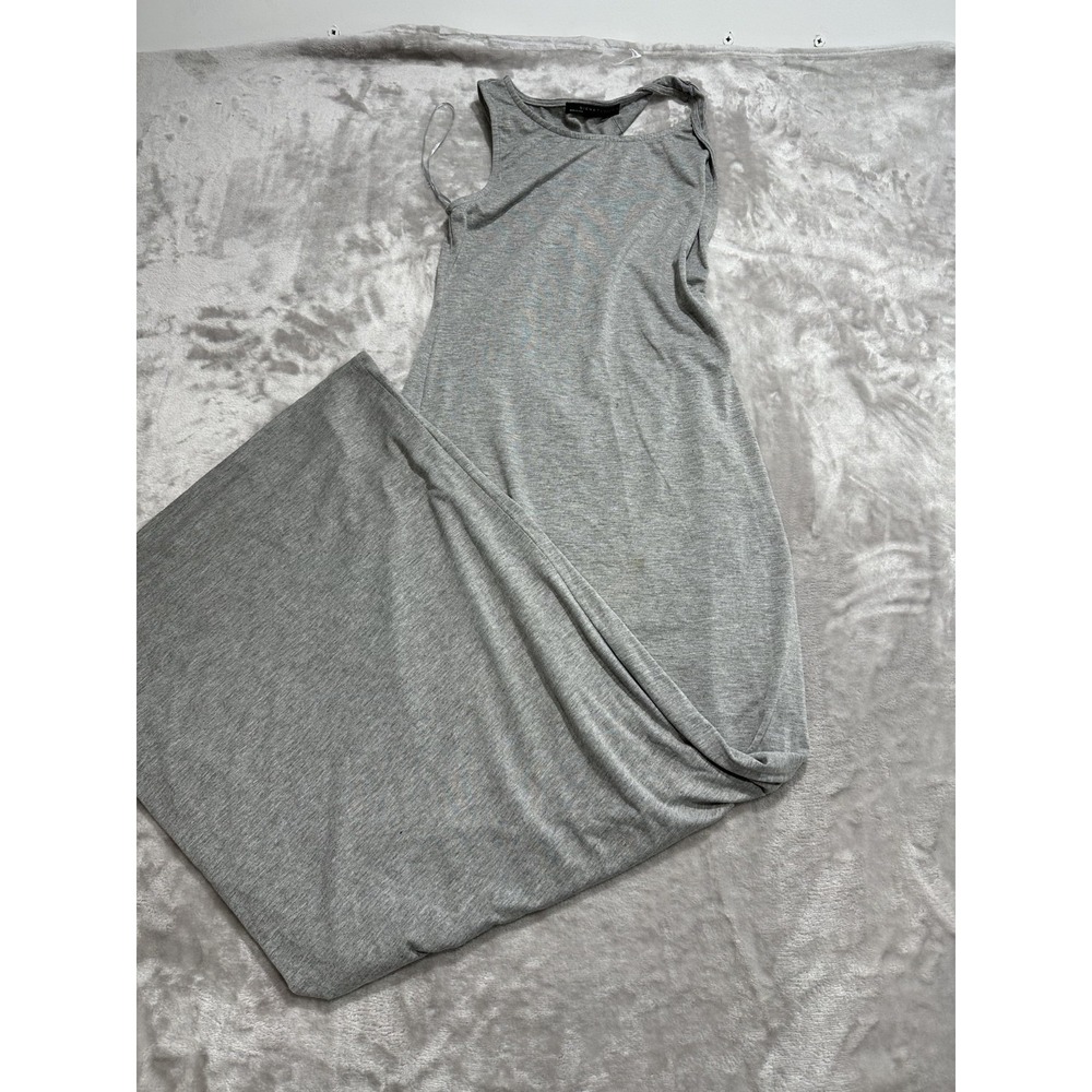 Signature 8 Bodycon Dress Women's Size Medium Gray Open Side Long New With‎ Tags